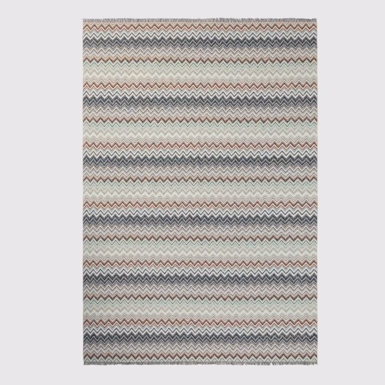 Teppich, Zickzack Muster, Mehrfarbig, Wolltuch, Wohnzimmerdekoration, 
