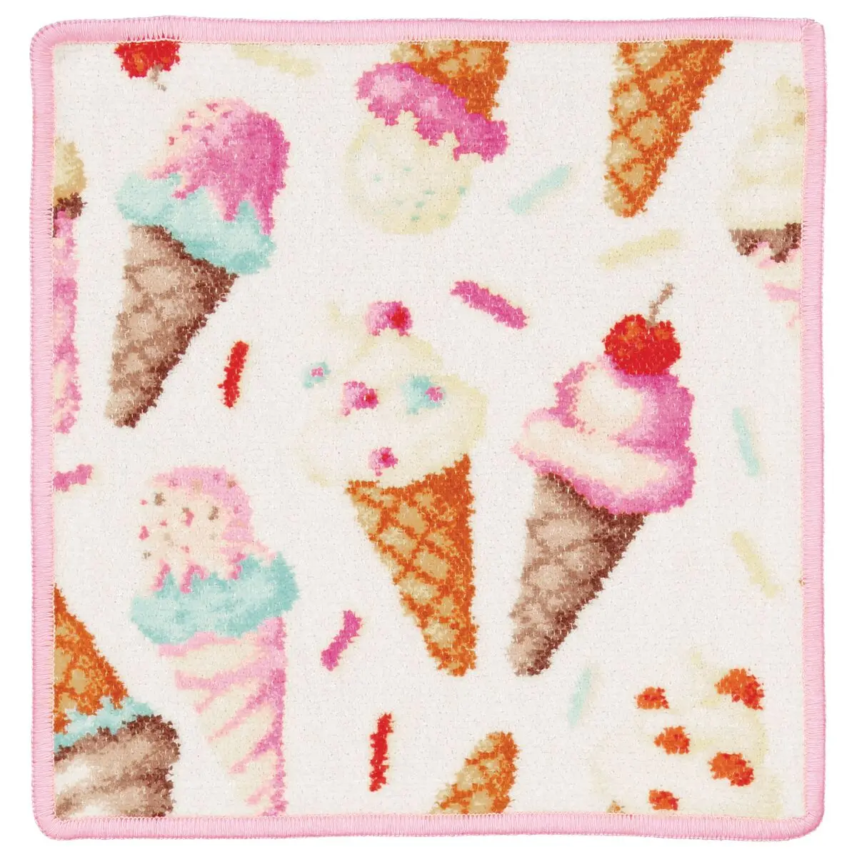 Eis, Eiswaffel, Eiscreme, Muster, Rosa Beige, 