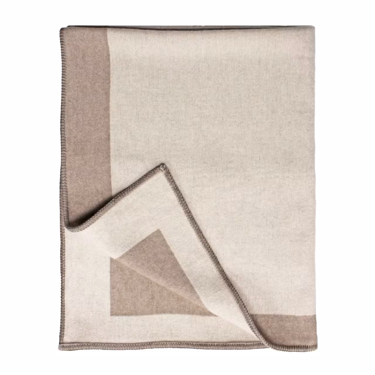 Decke, Wolldecke, Farbblende, Neutrale Farben, Geometrisches Muster, 