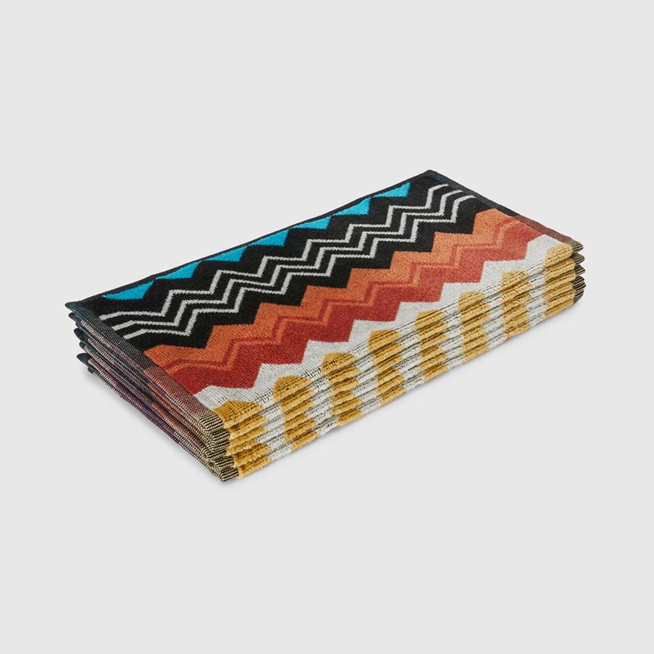 Schal, Gezielter Schal, Geometrisches Muster, Multicolor, Zickzack, 