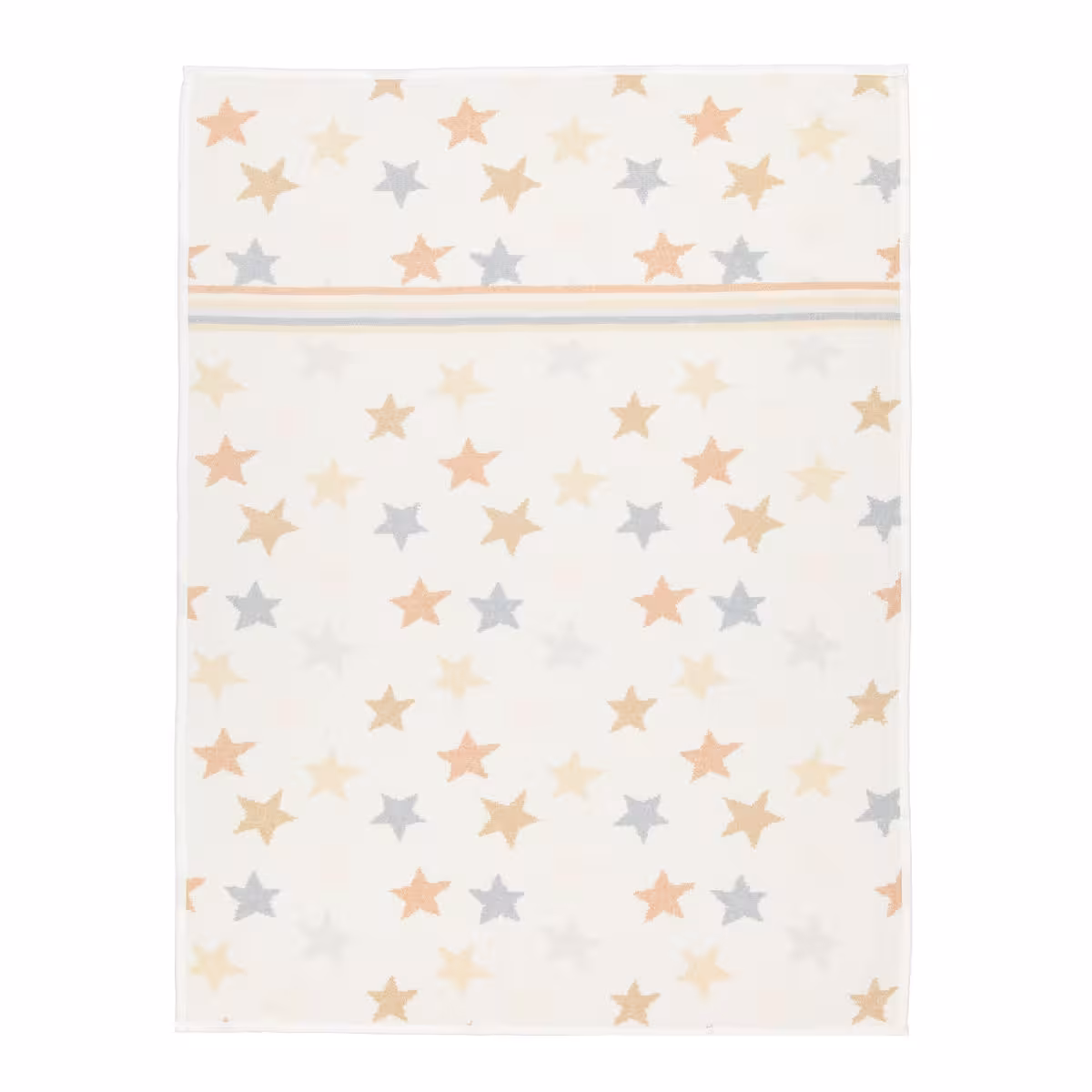 Handtuch Stars+Stripes weiß mit braunen und silbernen Sternen