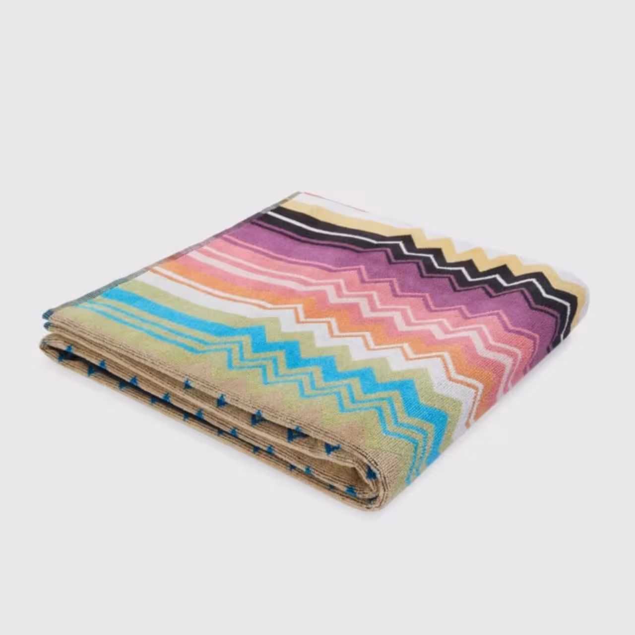 sari, Schal, mehrfarbig, Zickzack, gewebt, 