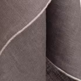 Leinenstoff braun Detail