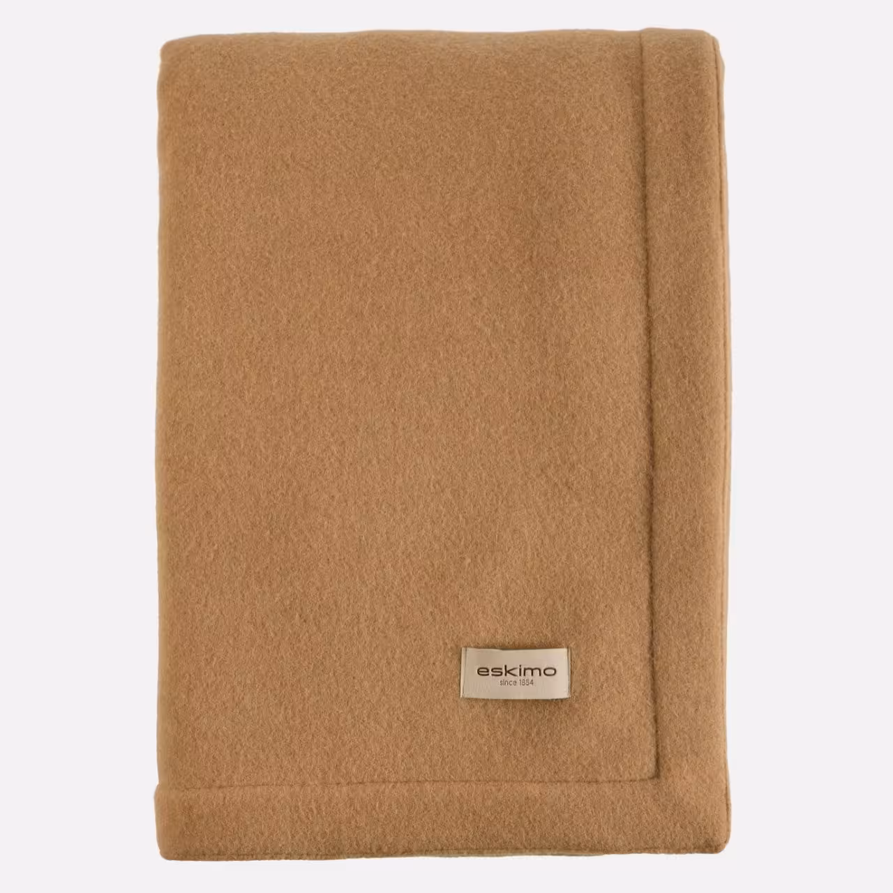 Wolldecke, Camelbraun, Einfarbig, Weiche Oberfläche, 