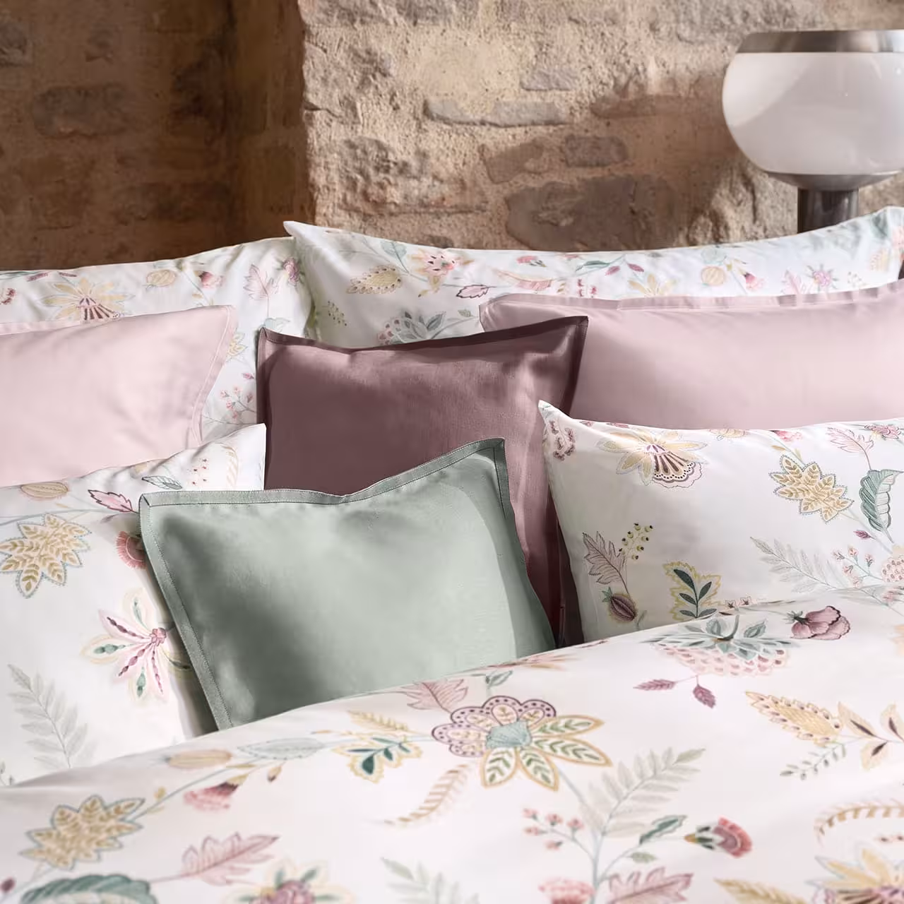 Bettwäsche, Kissen, Blumenmuster, Kuschelig, Pastellfarben, 