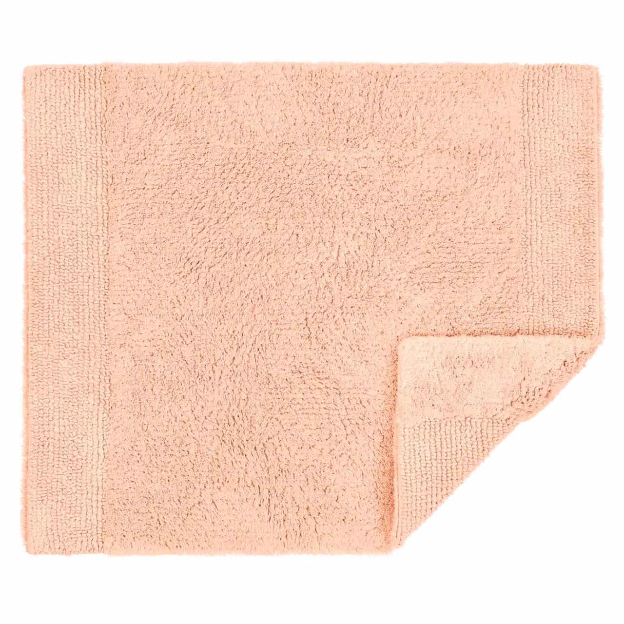 Badematte, Baumwolle, Rosa, Frottee, Einfarbig, 