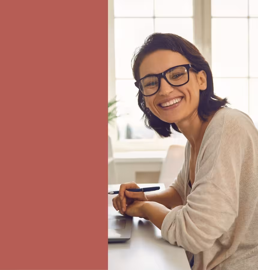 Brille, Glasbrille, Arbeitsplatz, Laptop, Schreiber, brille, gläser, frau, arbeitsplatz, computer, 