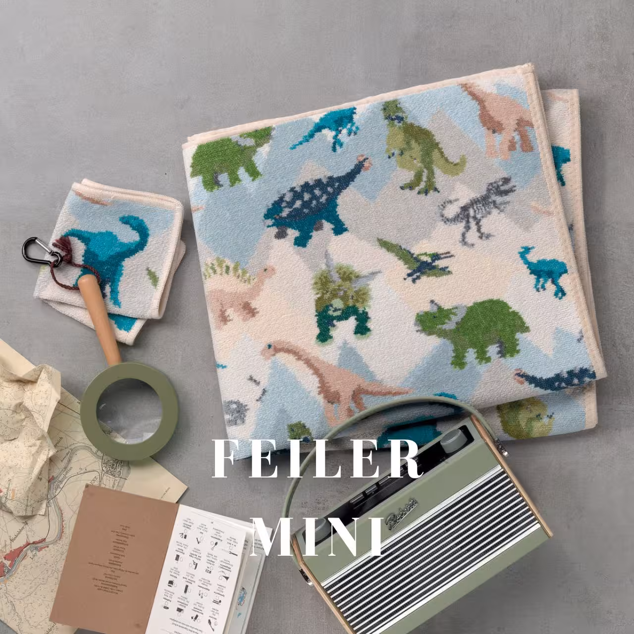 Handtücher mit Dinosauriern