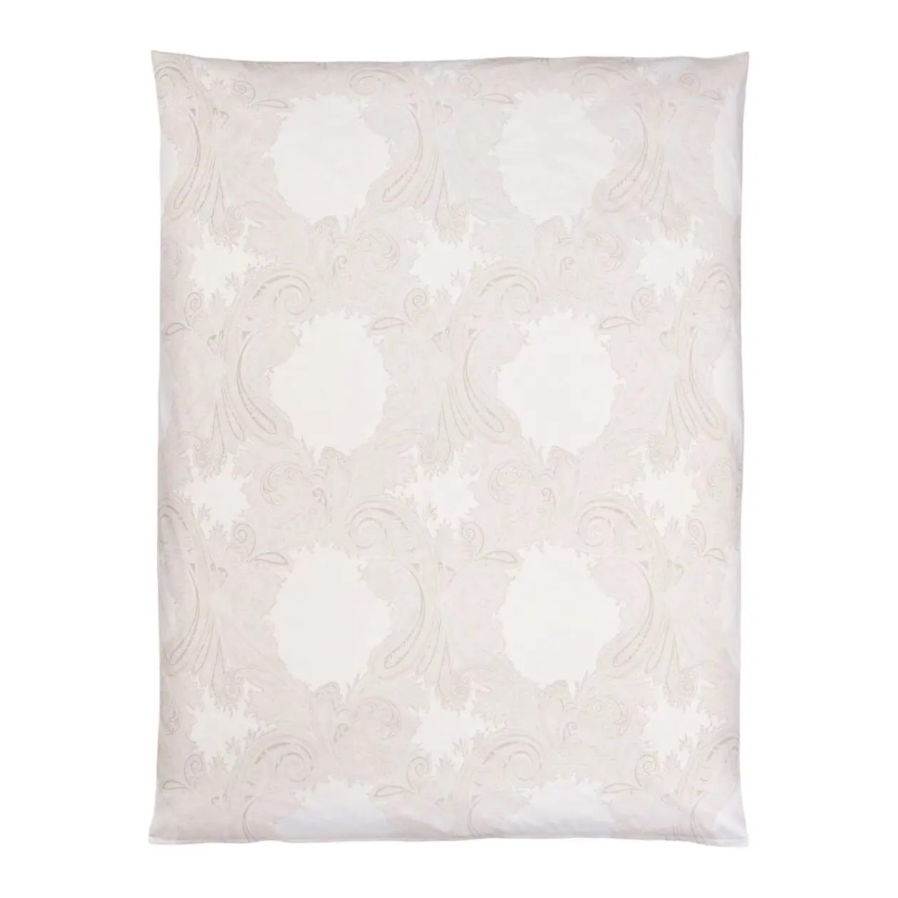 Bettdeckenbezug Grace beige mit Paisleymuster Draufsicht