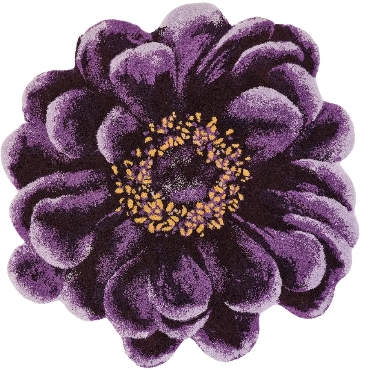 Badteppich Fiore große Blüte lila 
