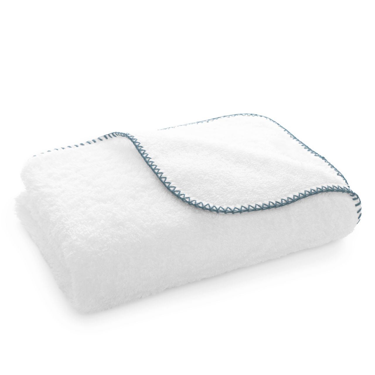 Handtuch, Weiß, Badehandtuch, Genähter Rand, Weiche Struktur, 