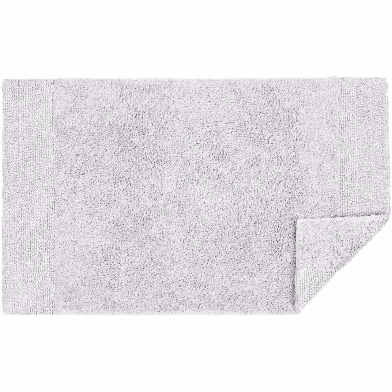 Duschvorleger Dreamtuft silber Detail Kante