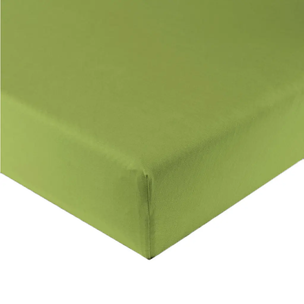 Spannbetttuch Ecke Detailbild moosgrün