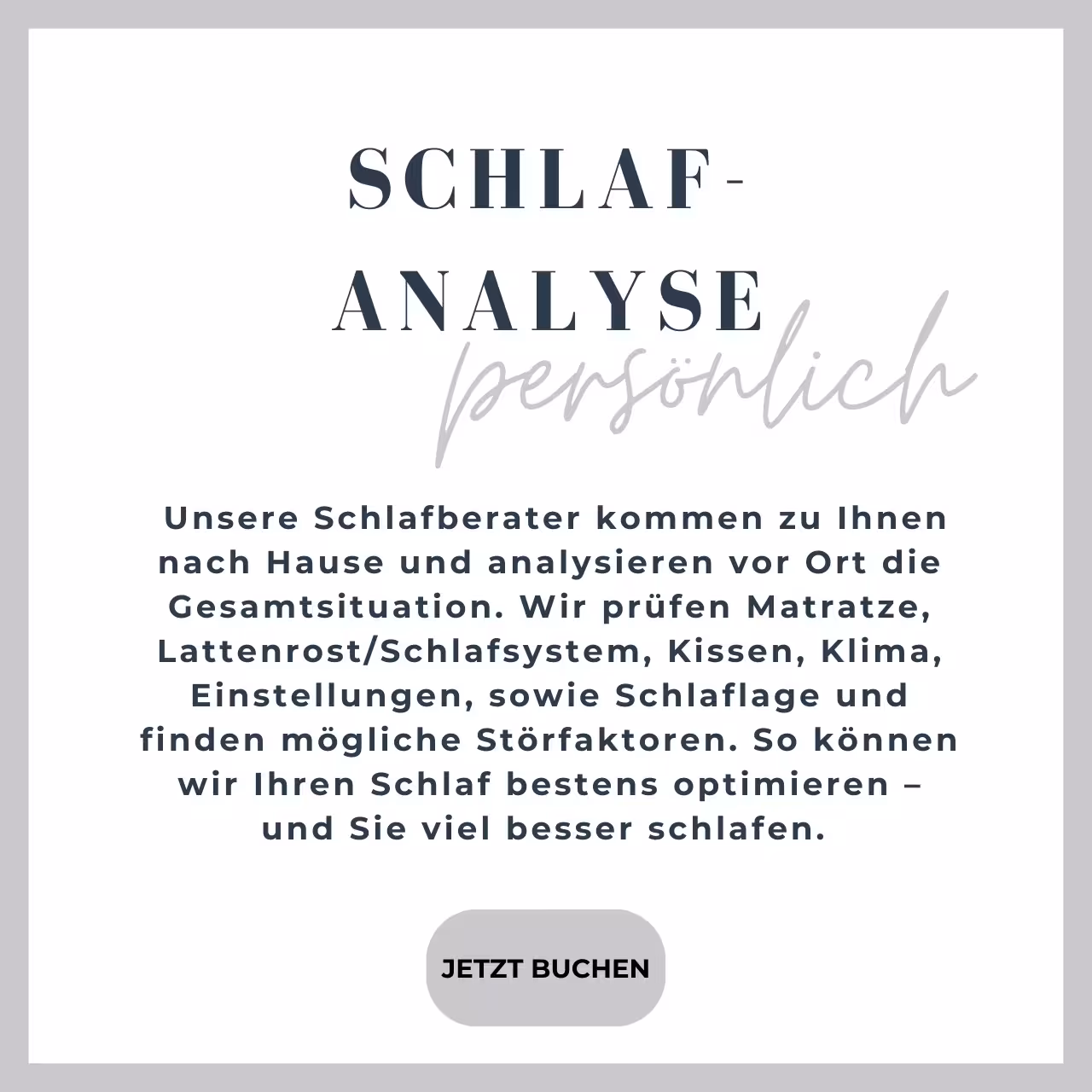 Schlafanalyse Terminvereinbarung