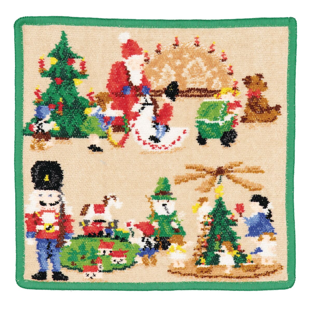 Weihnachtsdeko, Teppich, Kürzel, Weihnachtsmotive, Patchwork-Teppich, 