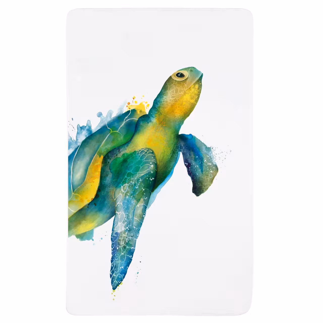 Schildkröte, Aquarell, Meeresschildkröte, Meeresleben, Kunstdruck, 