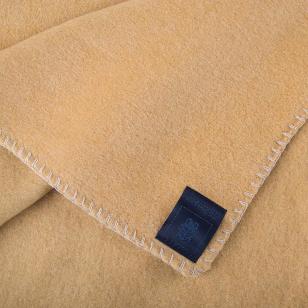 Fleecedecke beige Detail