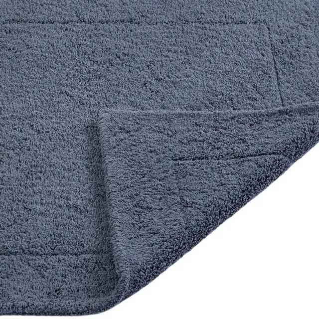 Duschvorleger Double graublau rechteckig  Detail