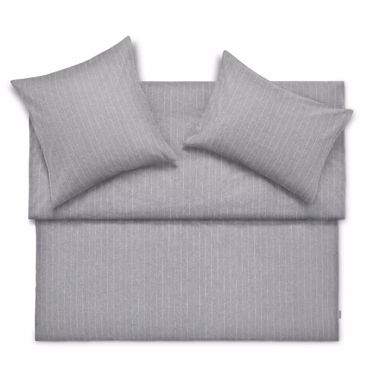Bettwäsche, Kopfkissen, Bettbezug, Streifen, Grau, Bettwäsche, Bettbezug, Kopfkissen, Streifen, Grau, 