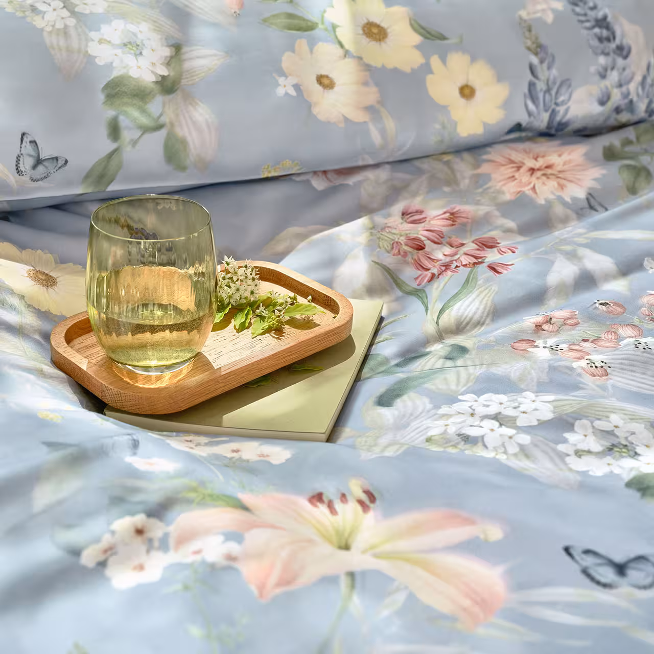 Bettwäsche, Floral, Blumenmuster, Bettlaken, Kissenbezug, 