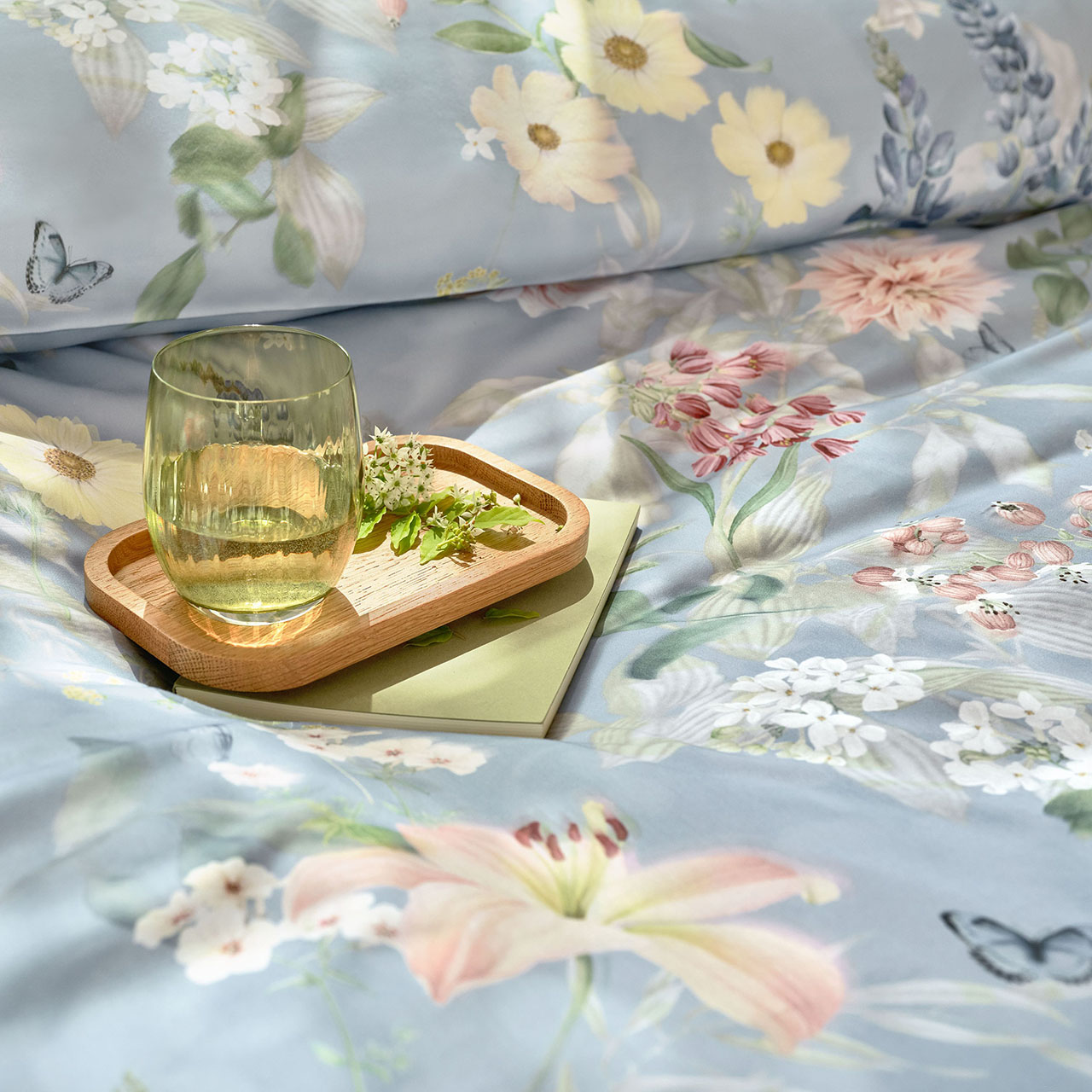 Bettwäsche, Floral, Blumenmuster, Bettlaken, Kissenbezug, 