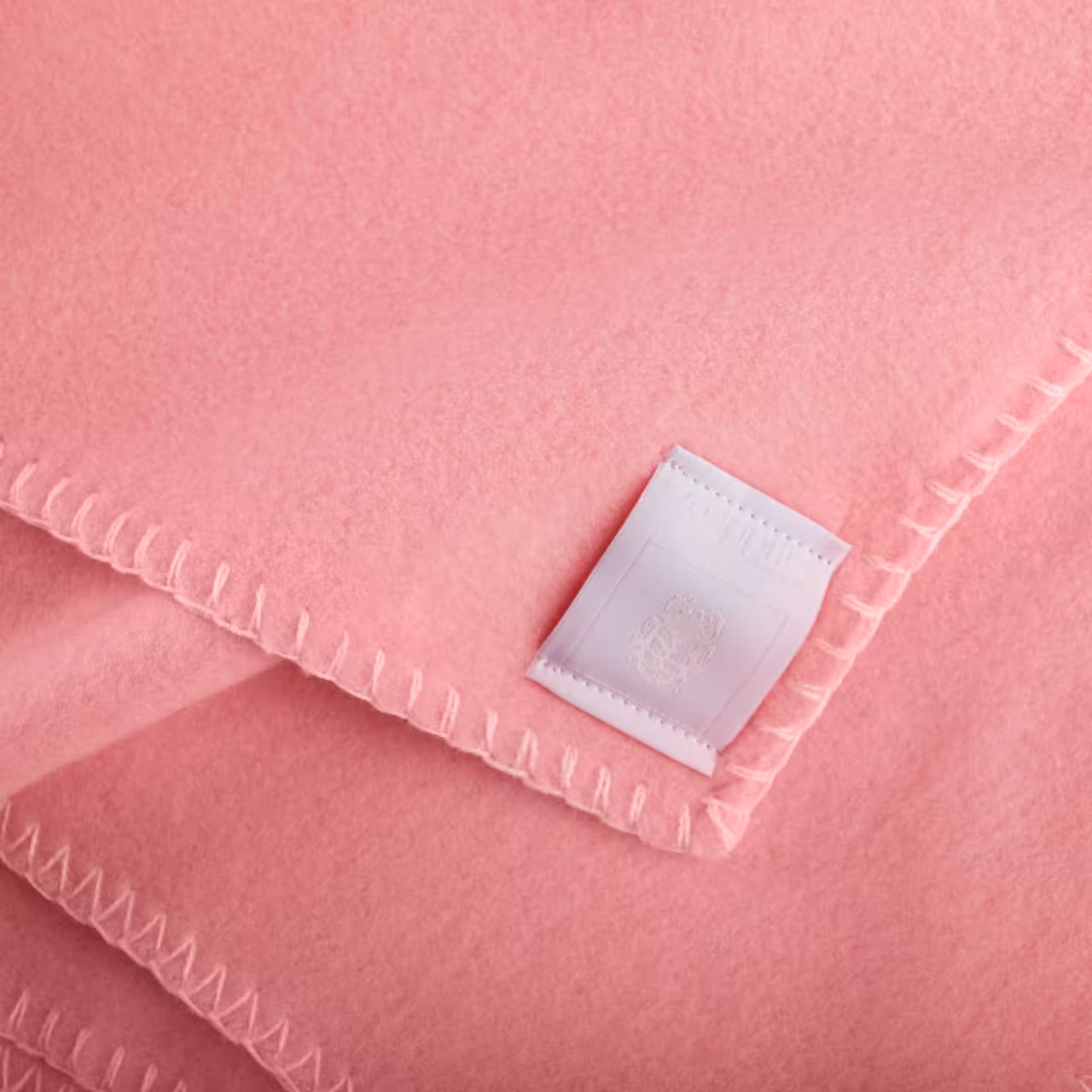 Fleecedecke rosa Detail