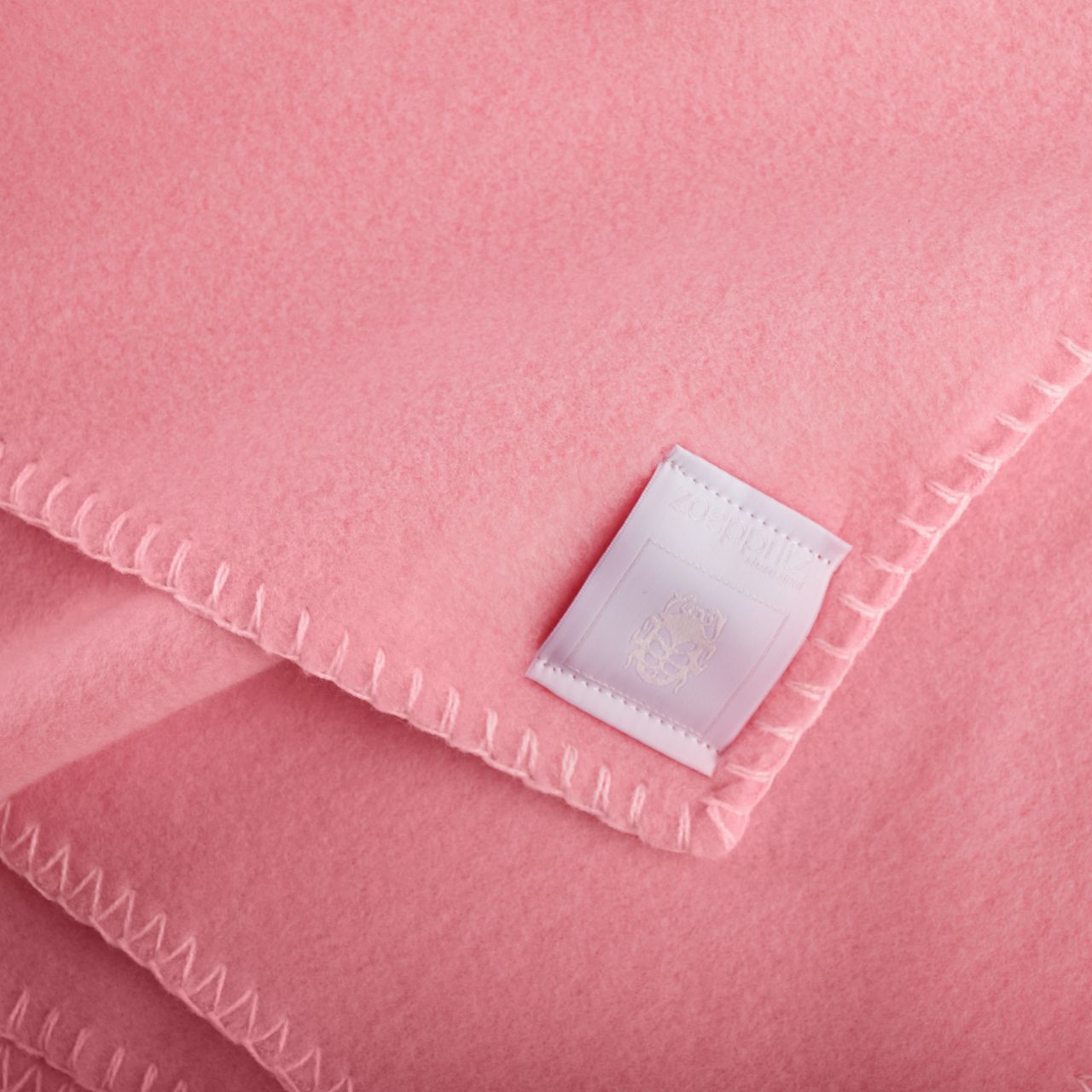 Fleecedecke rosa Detail