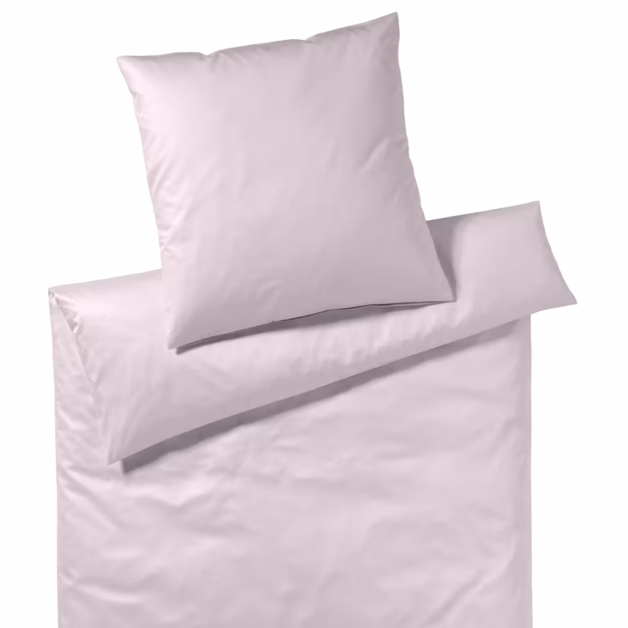 Bettwäsche Garnitur Solid Jersey rosa Draufsicht