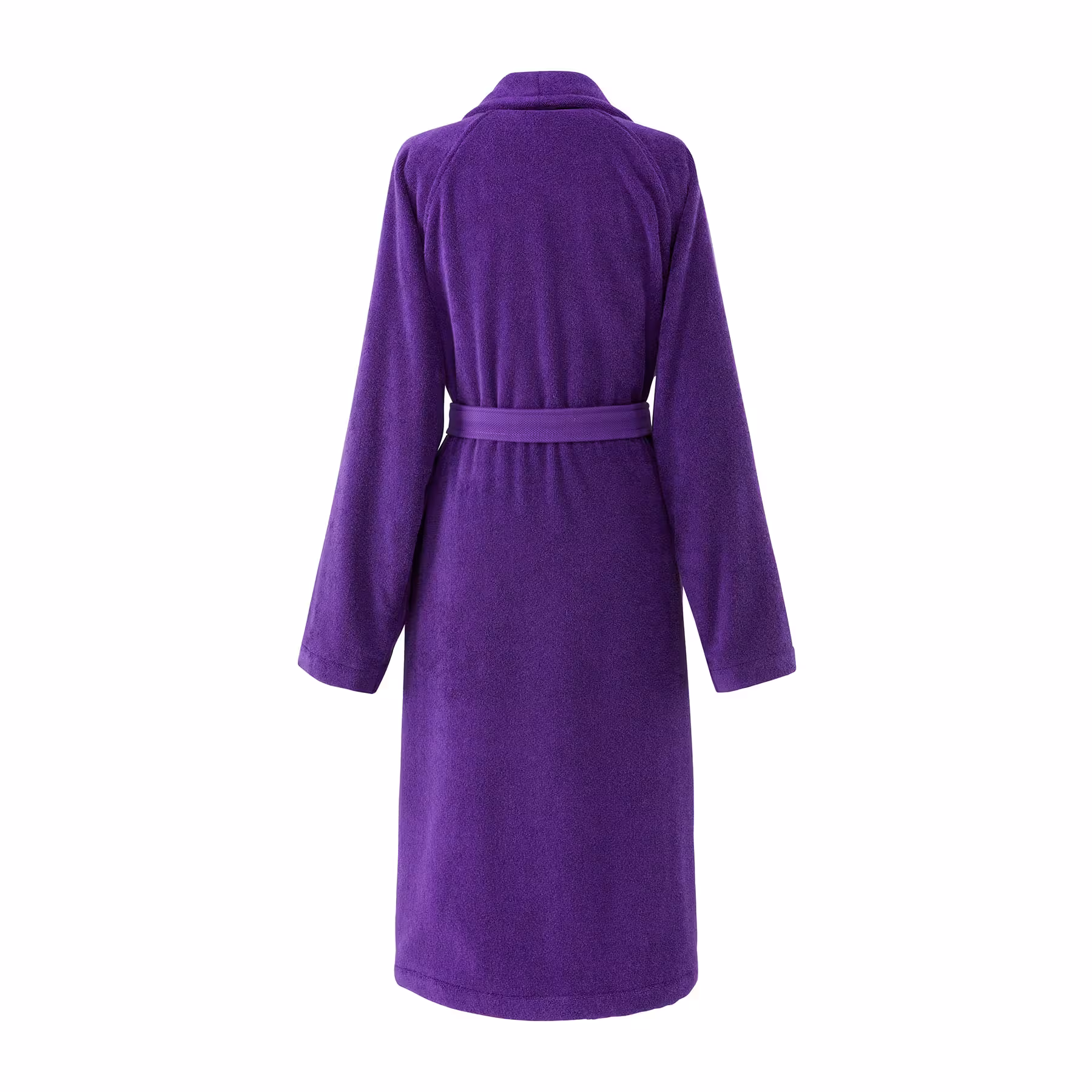 Robe, Samt, Lila, Gürtel, Kleidungsstück, Bademantel Polo Player lila Rückseite 