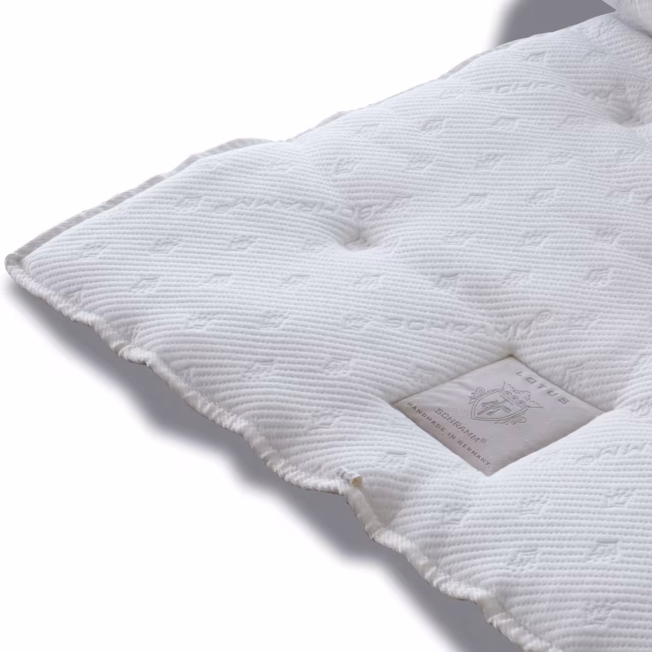 Topper Lotus Natur offwhite Kante Detail