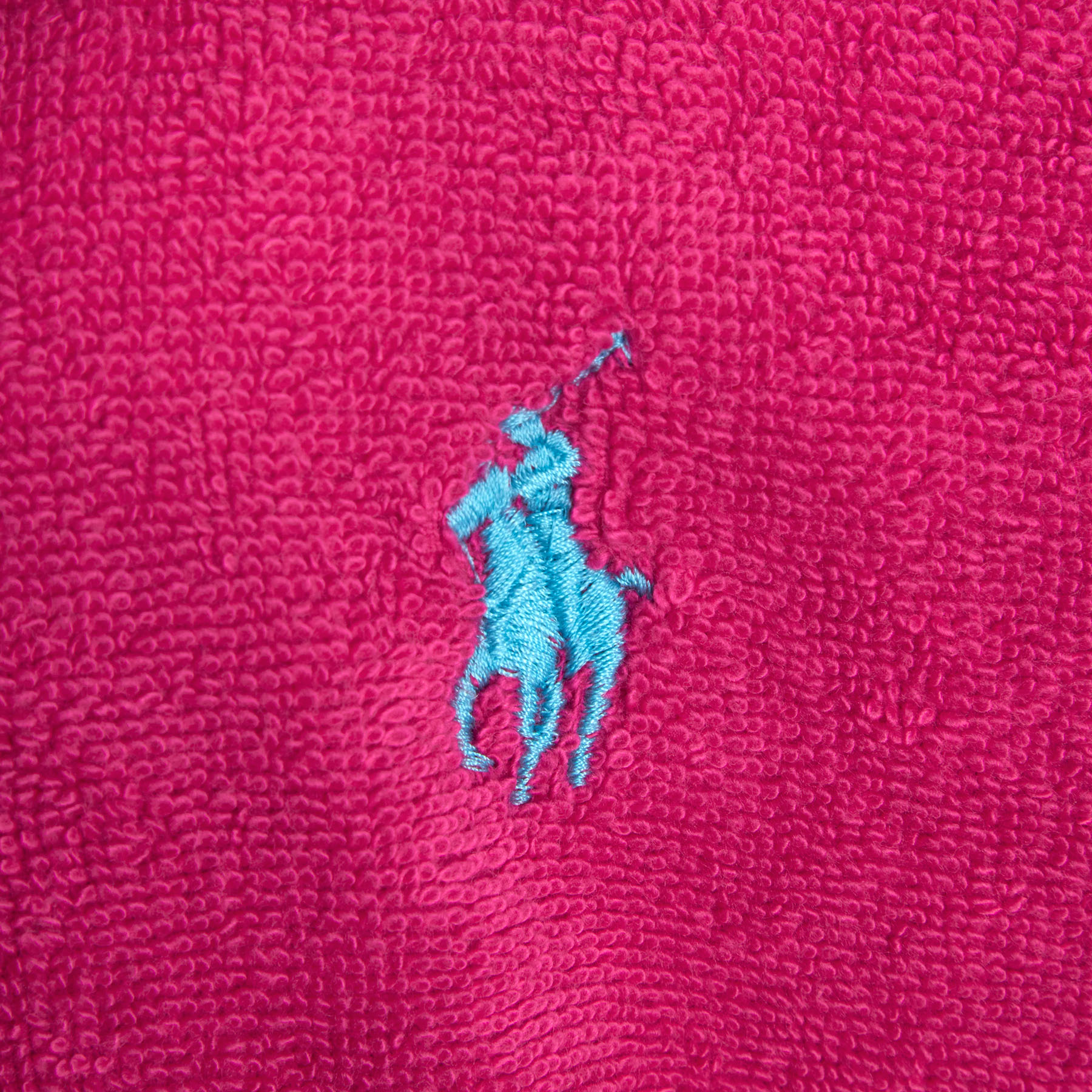 pink, Tuch, Stickerei, Logo, blauer_Pferd, 