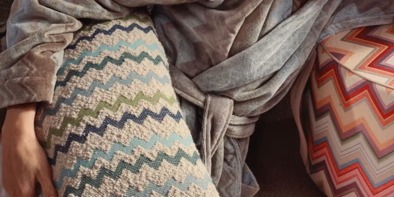 Kissen, Kuschelkissen, Zickzack-Muster, Stoffkissen, Wurfkissen, 