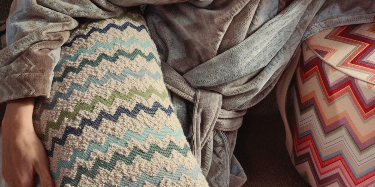Kissen, Kuschelkissen, Zickzack-Muster, Stoffkissen, Wurfkissen, 