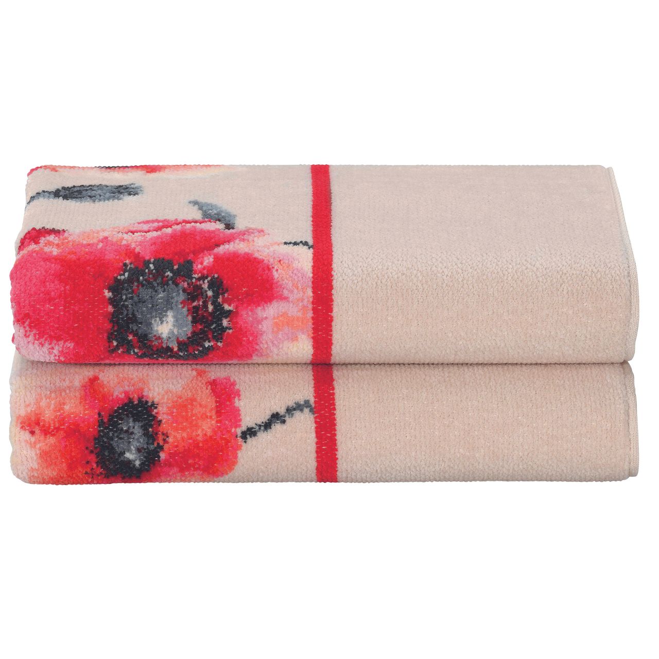 FEILER GERMANY - Chenilleserie "Klatschmohn"