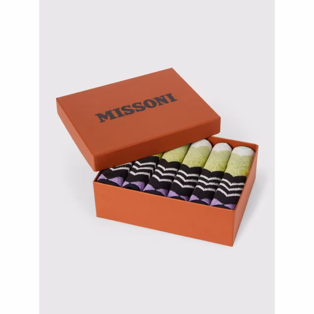 Box, Socken, Streifen, Mehrfarbig, Missoni, 