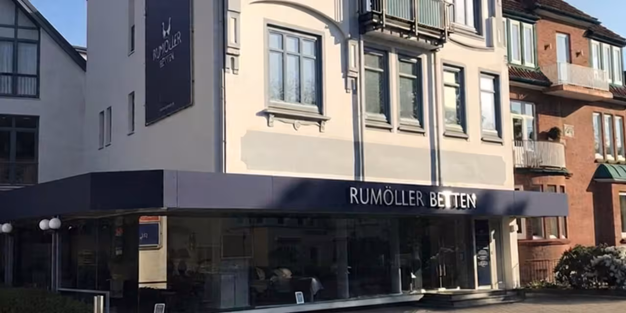 Bettenladen, Bettengeschäft, Außenansicht, Schaufenster, Geschäftsauslage, 