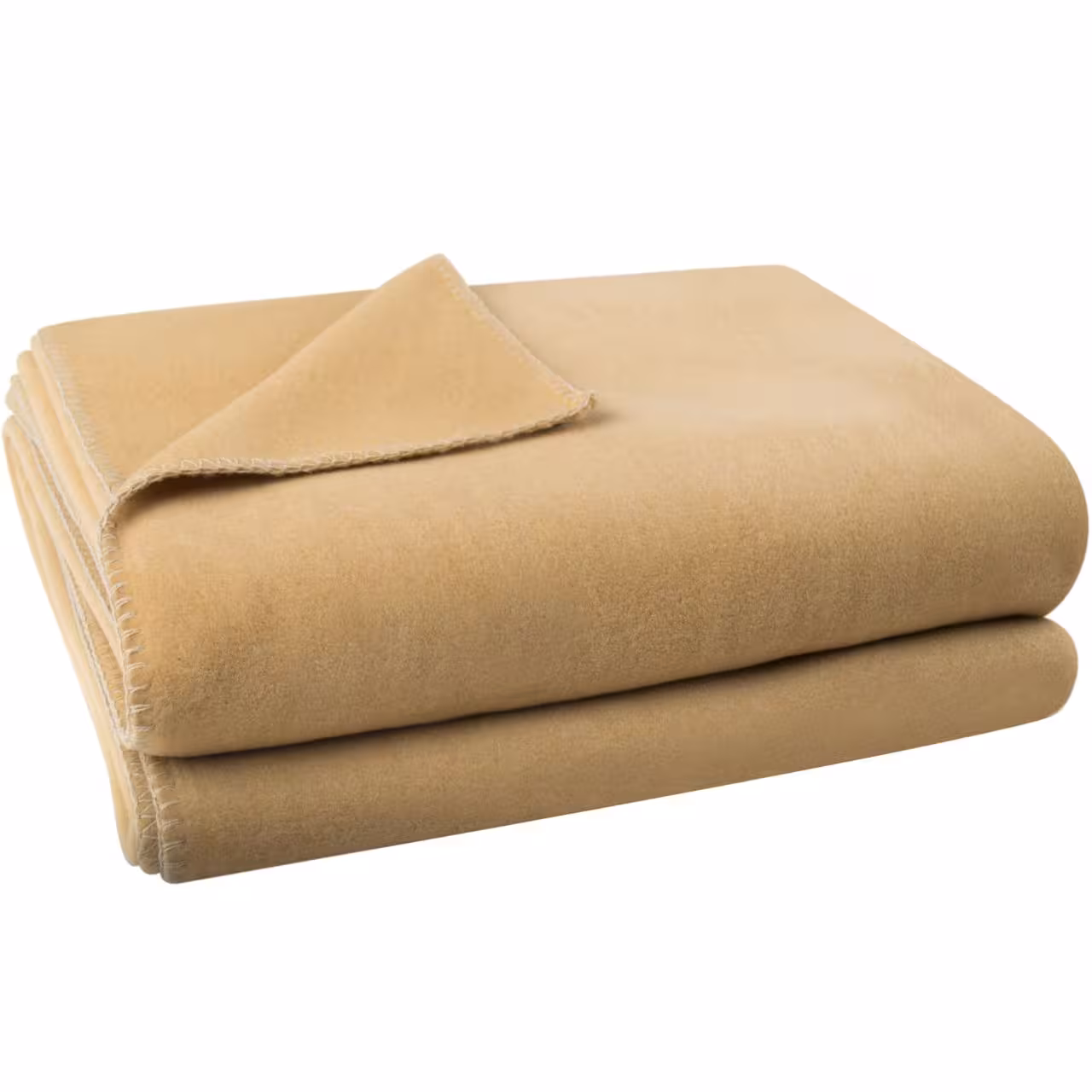 Fleecedecke beige gefaltet