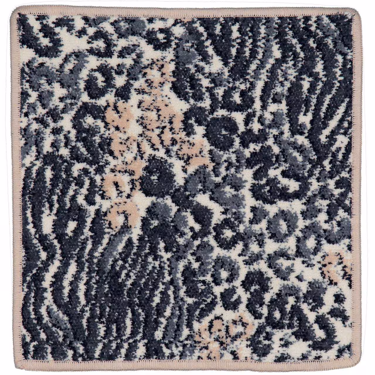 Chenilletuch Animal Blend beige mit Leomuster