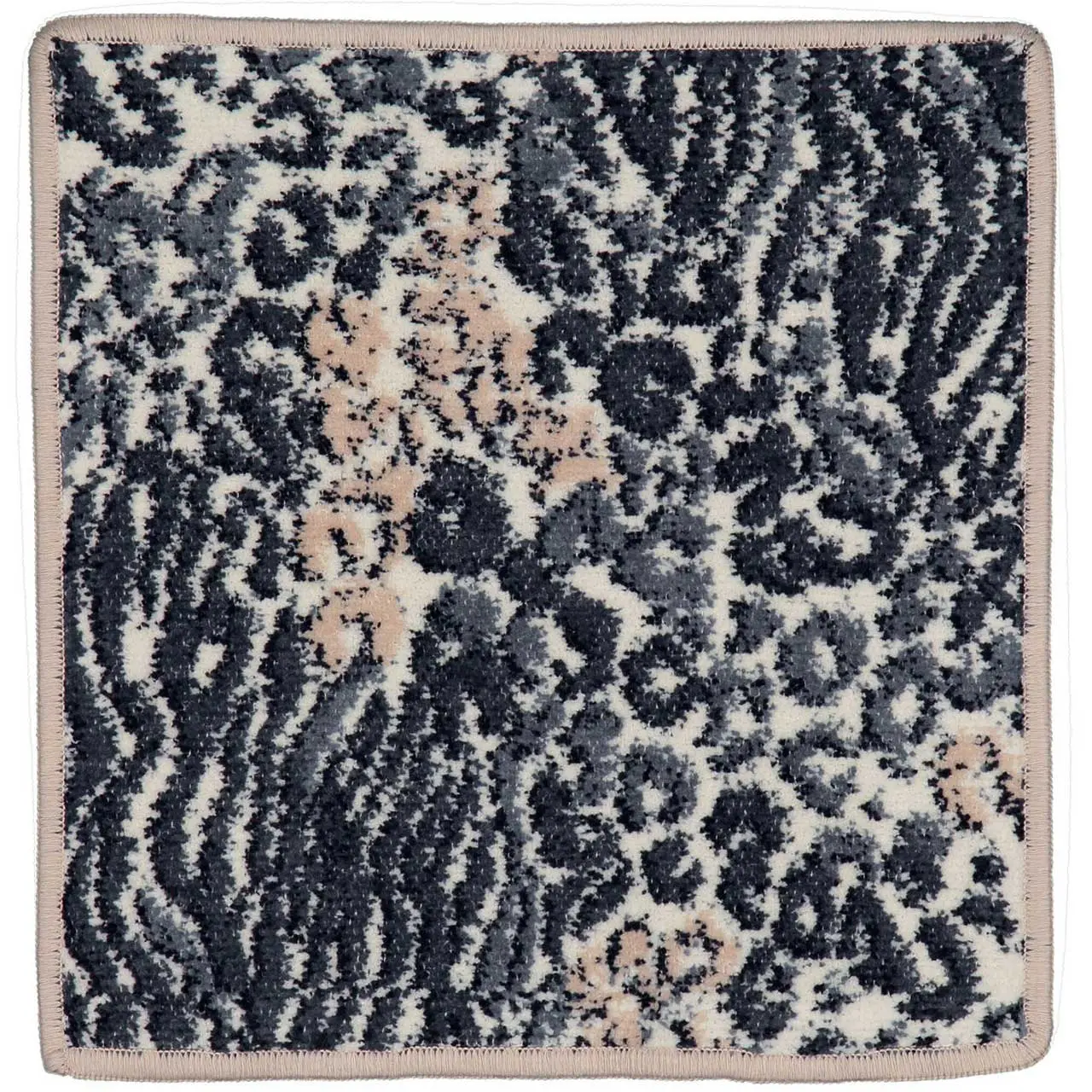 Chenilletuch Animal Blend beige mit Leomuster