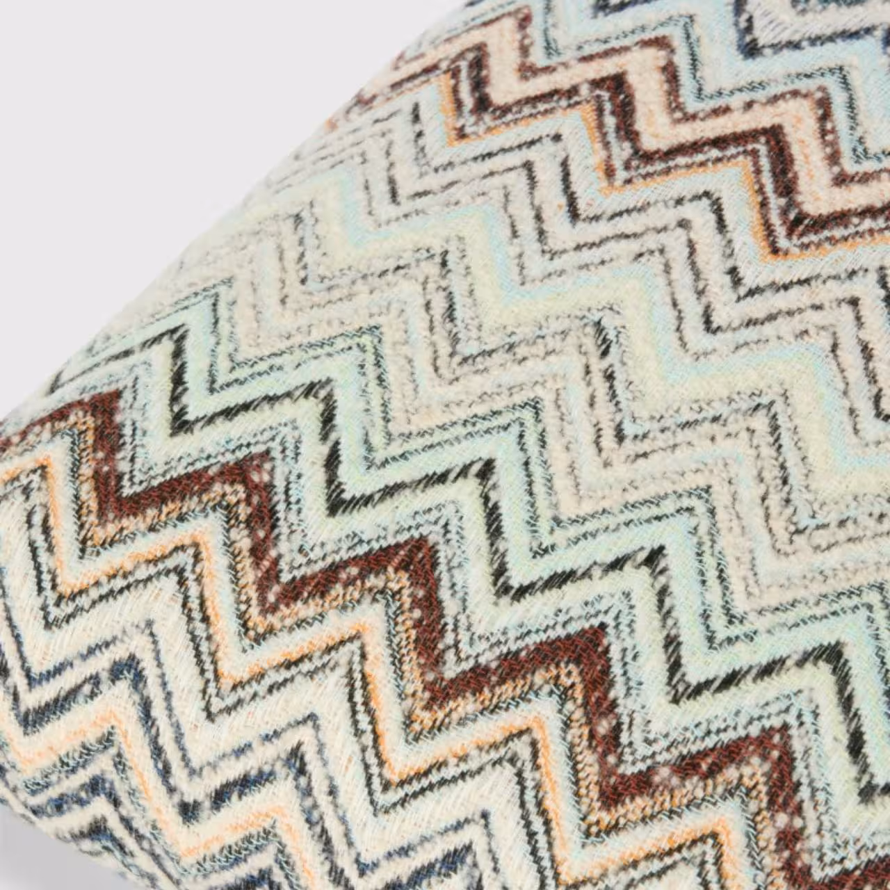 Zigzag Muster, Gemusterte Textur, Wollstoff, Kissenbezug, Pastellfarben, 