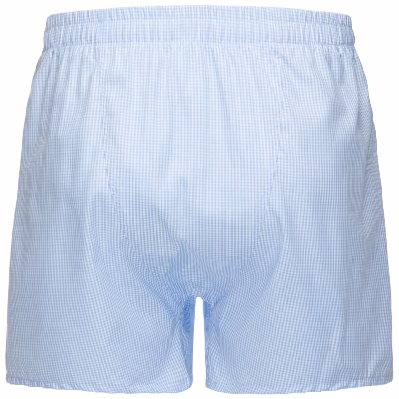 Boxershorts blau weiß kariert Rückansicht